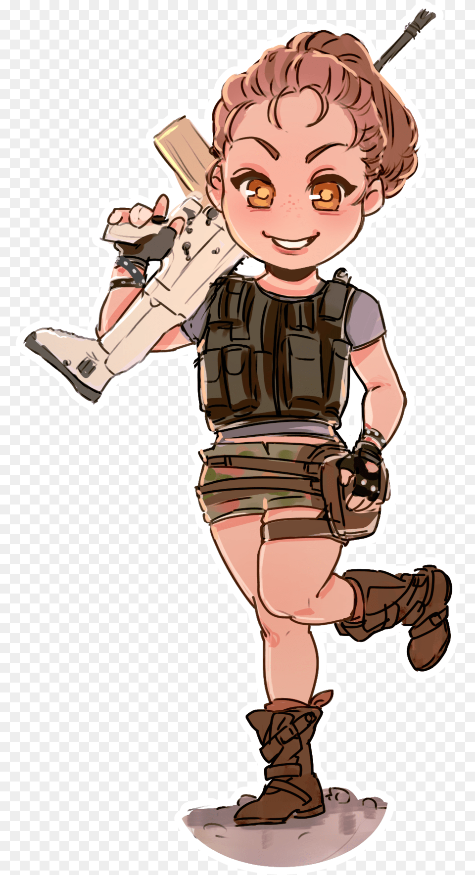 Pubg Character Cute Pubg Character, Baby, Book, Comics, Person Free Transparent Png