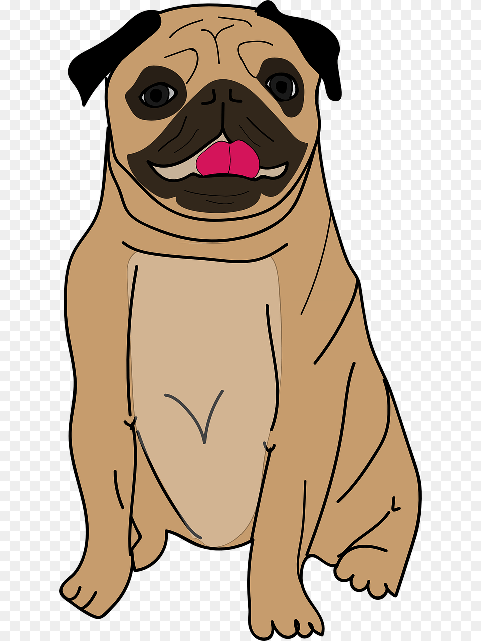 Transparent Pug Vector, Person, Face, Head, Animal Png Image