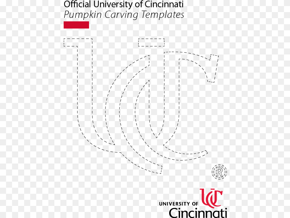 Transparent Pumpkin Outline Clipart University Of Cincinnati Pumpkin Stencils Png