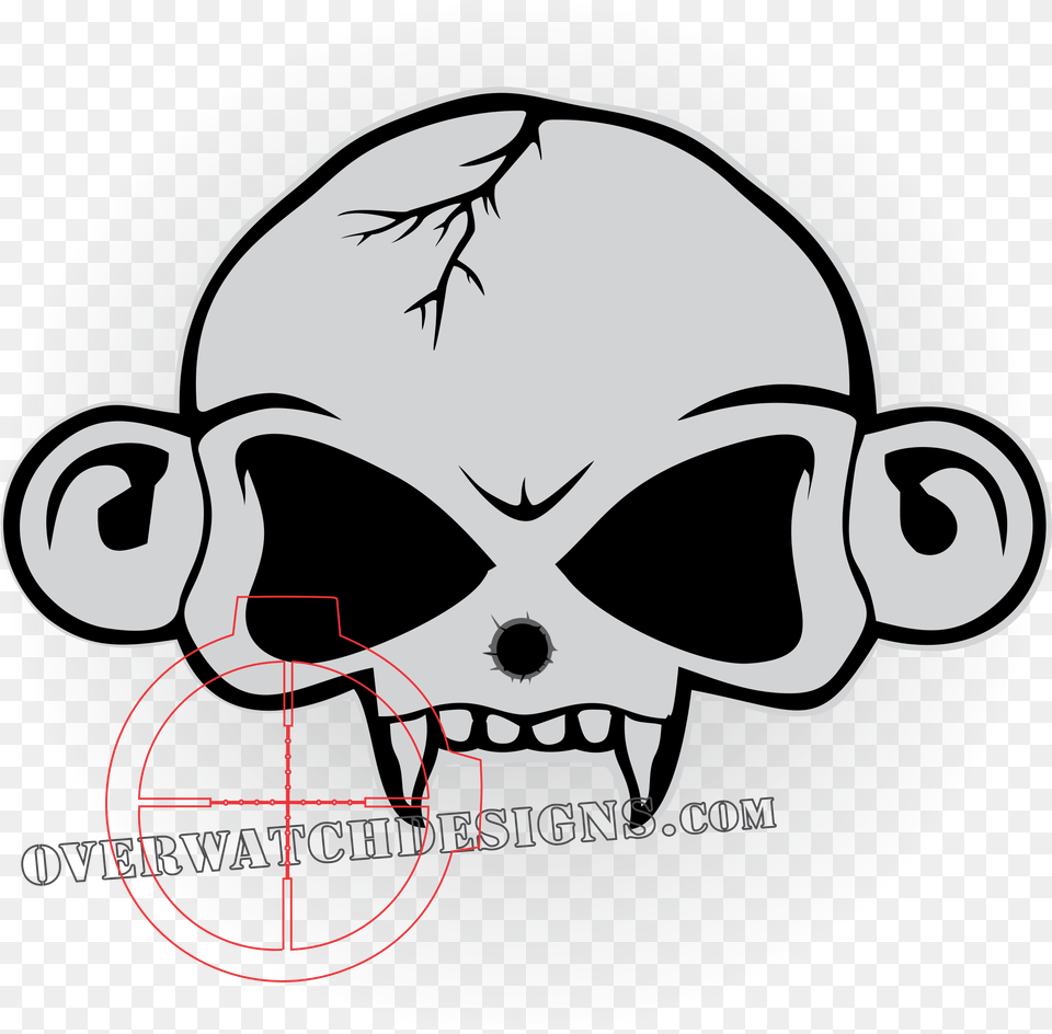 Transparent Punisher Skull Monkey Skull And Bones Clipart Free Png Download