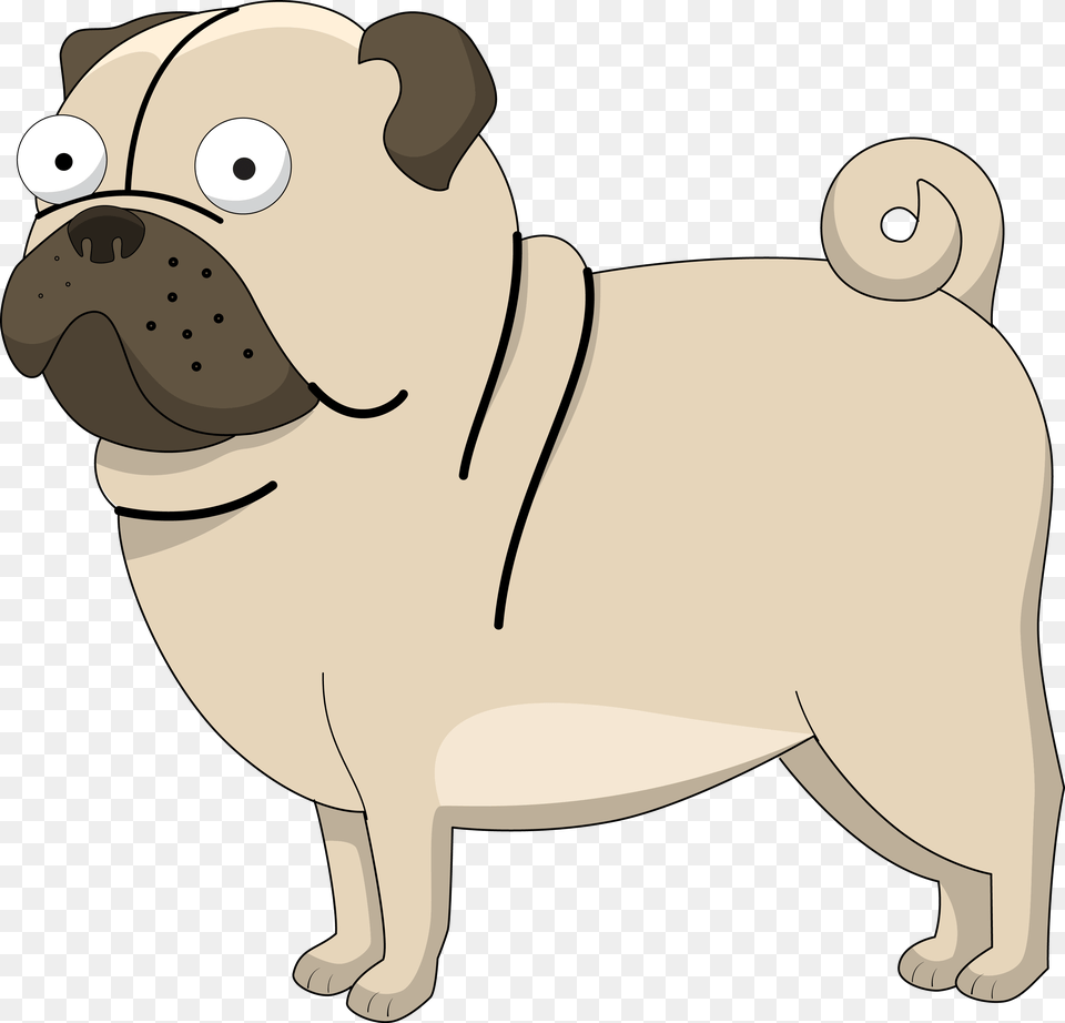 Transparent Puppy Clip Art Pug Clipart, Animal, Canine, Mammal, Pet Png