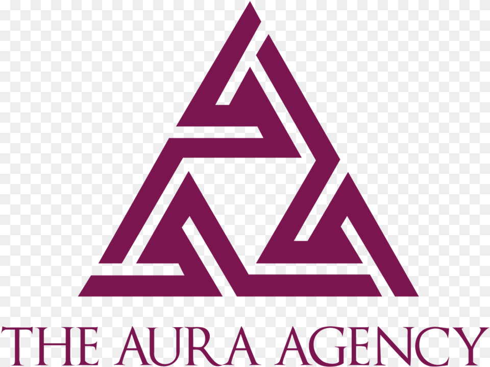 Transparent Purple Aura Triangle, Logo Free Png