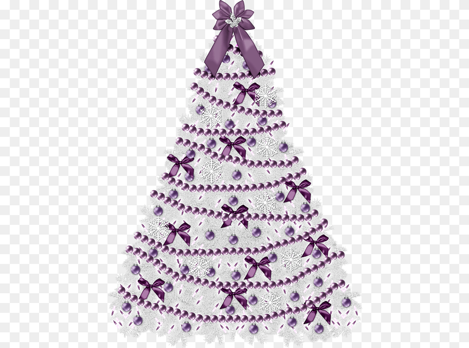 Transparent Purple Christmas Clipart Purple Christmas Decorations, Christmas Decorations, Festival, Cake, Christmas Tree Png Image