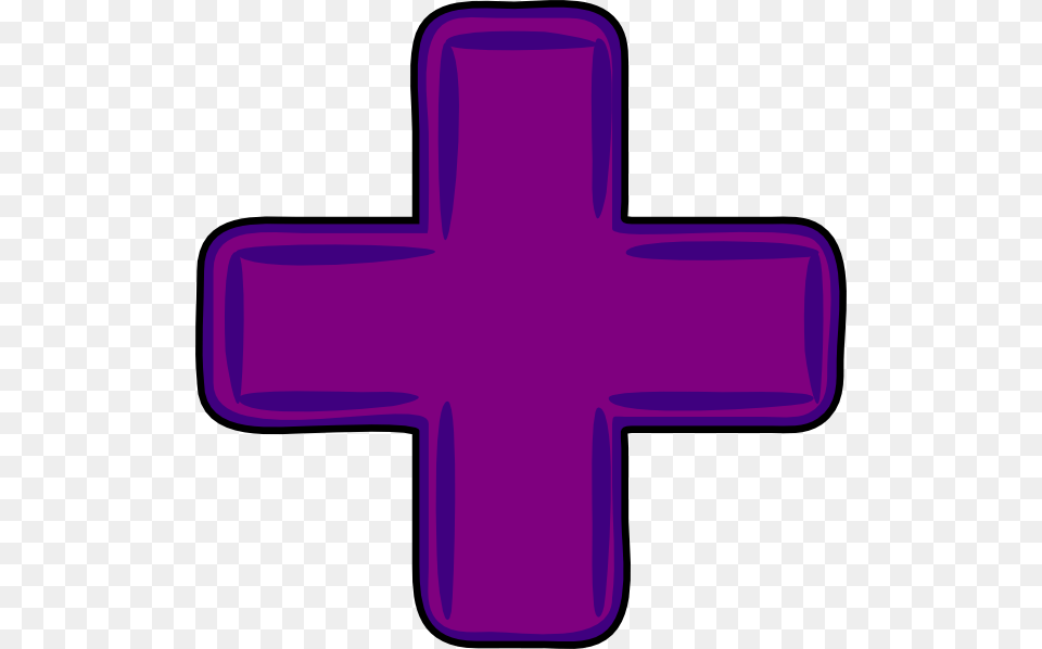 Transparent Purple Cross Clipart Clip Art Addition Sign, Symbol, Logo, First Aid, Red Cross Free Png Download