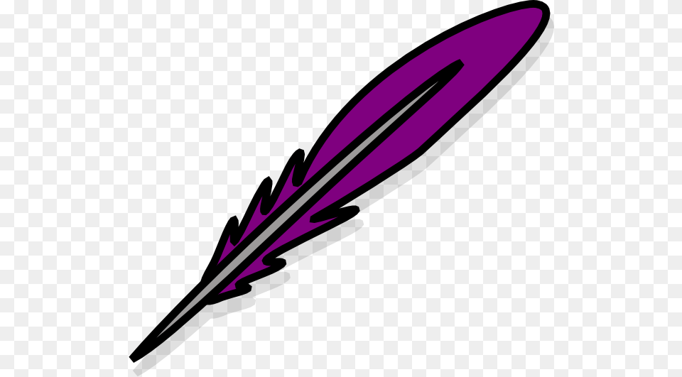 Transparent Purple Feather Red Feather Clip Art, Blade, Dagger, Knife, Weapon Free Png Download