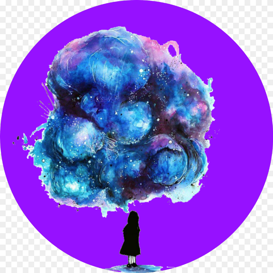 Purple Galaxy Unexplained Feeling, Sphere, Person, Astronomy, Outer Space Free Transparent Png