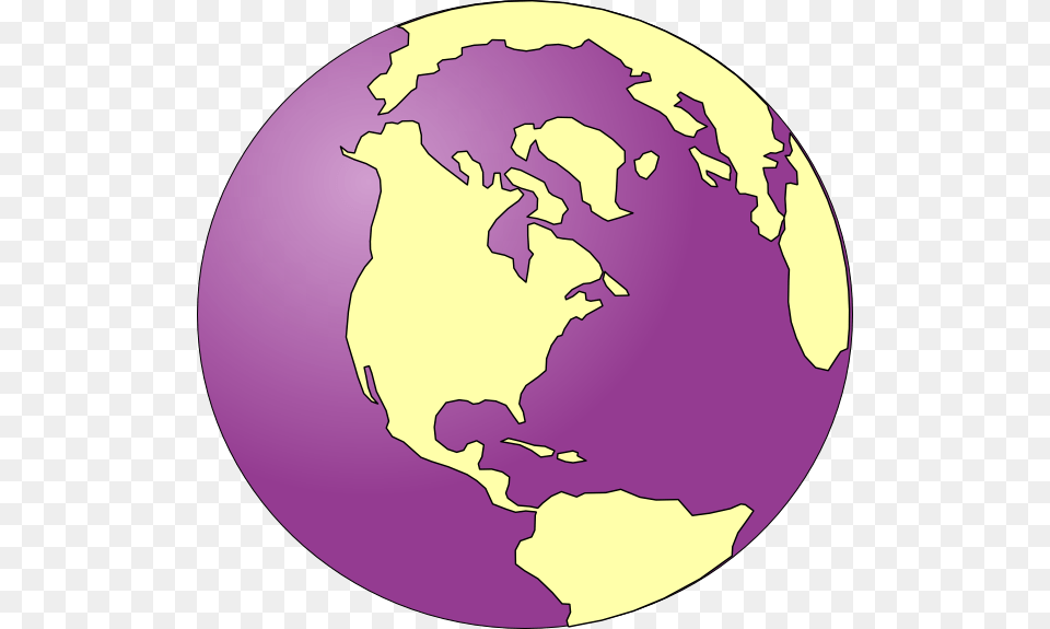 Transparent Purple Globe Earth Clip Art, Astronomy, Outer Space, Planet Free Png