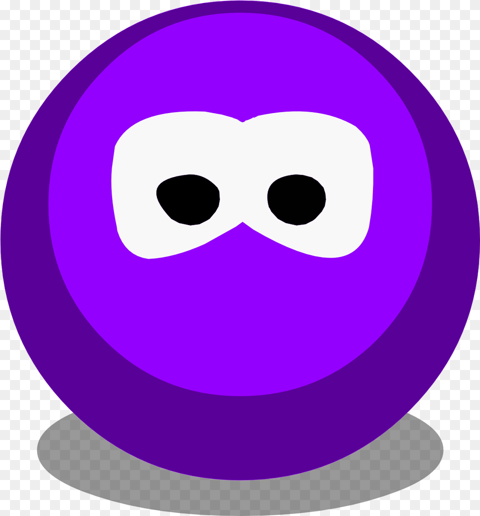 Transparent Purple Light Club Penguin Black Color, Disk Free Png