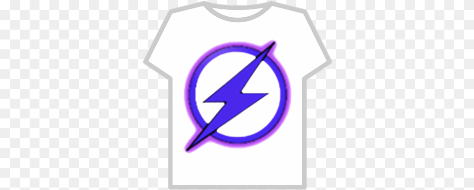 Transparent Purple Lightning Bolt Roblox Roblox T Shirt Lightning, Clothing, T-shirt, Ammunition, Grenade Free Png Download