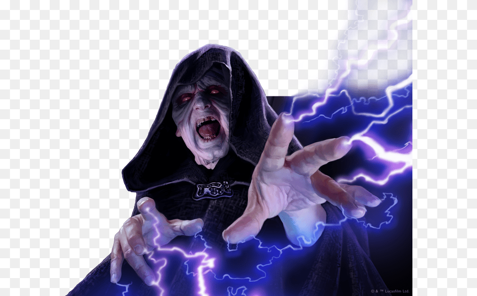 Transparent Purple Lightsaber Palpatine Force Lightning, Woman, Adult, Person, Female Free Png Download