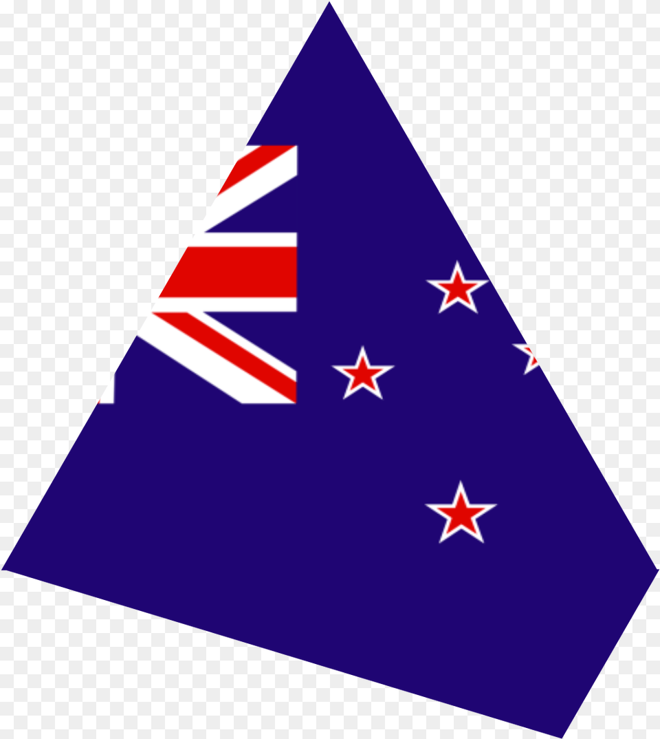 Transparent Purple Triangle Flag New Zealand Free Png Download