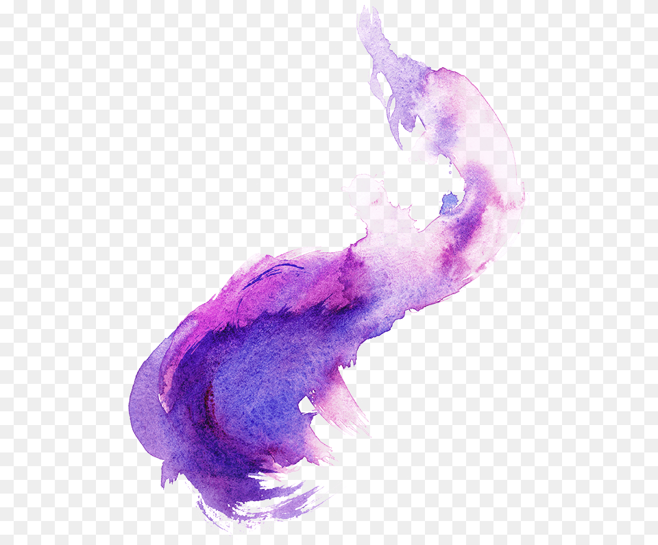 Purple Watercolor Purple Paint Aesthetic, Person, Art, Painting, Water Free Transparent Png