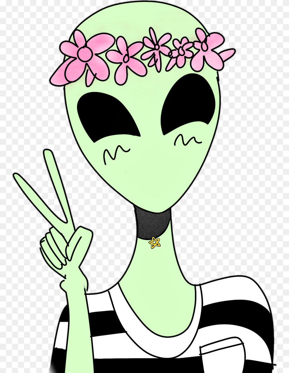 Transparent Putty Clipart Cute Alien Peace Sign, Baby, Person, Face, Head Free Png