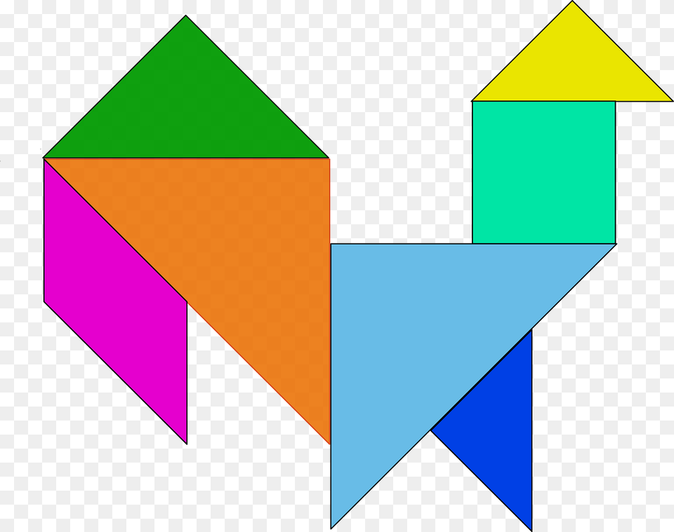 Transparent Puzzles Tangram Clipart, Triangle, Art Free Png