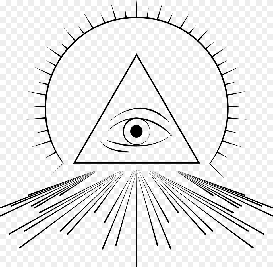 Transparent Pyramid Eye Clipart All Seeing Eye Vector Transparent, Triangle, Art, Drawing Png