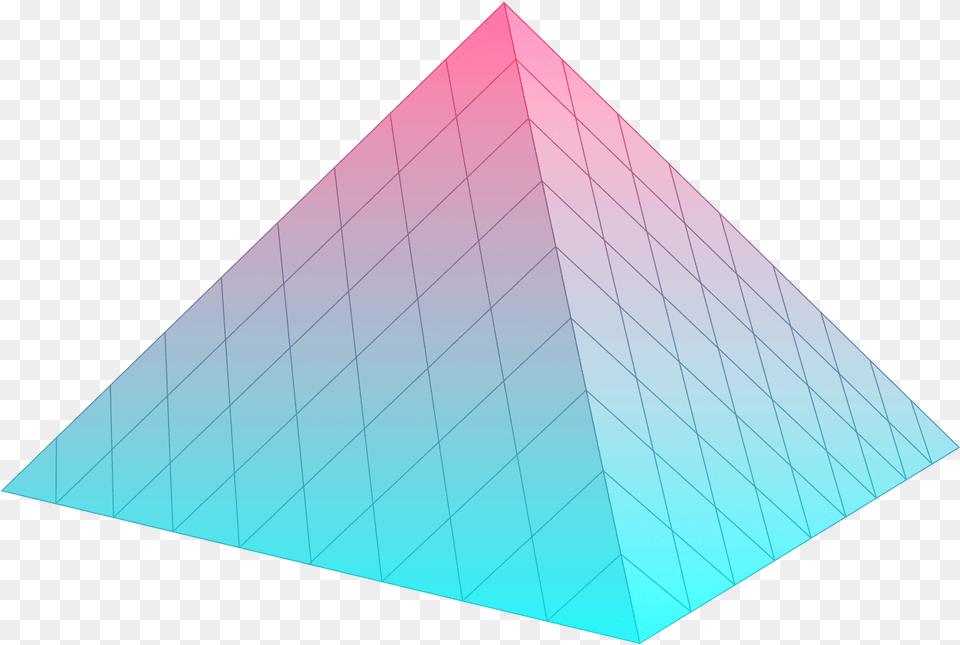 Transparent Pyramid Vaporwave Picture Download Vaporwave Triangle Png Image