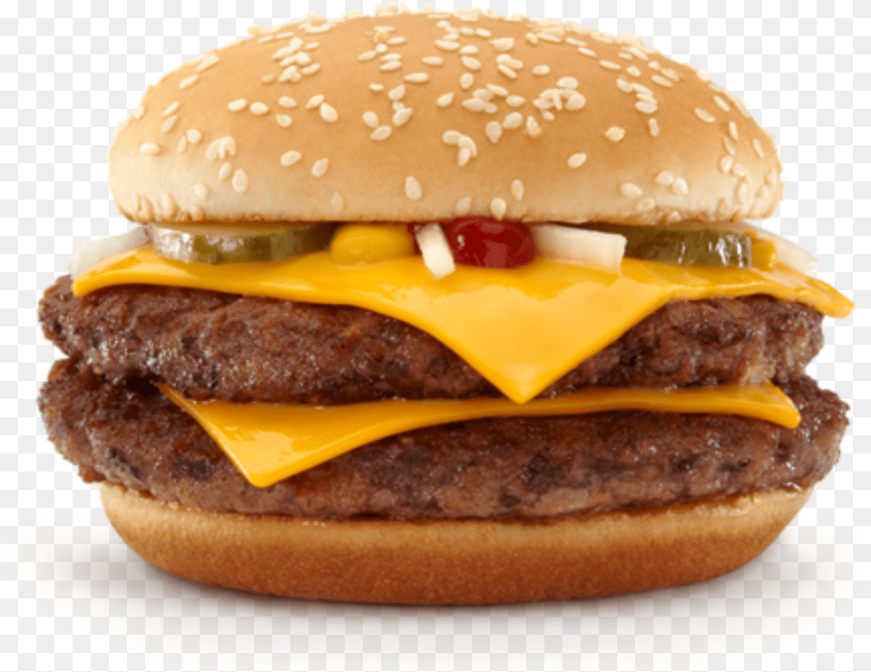 Transparent Quarter Pounder Double Quarter Pounder With Cheese, Burger, Food Free Png