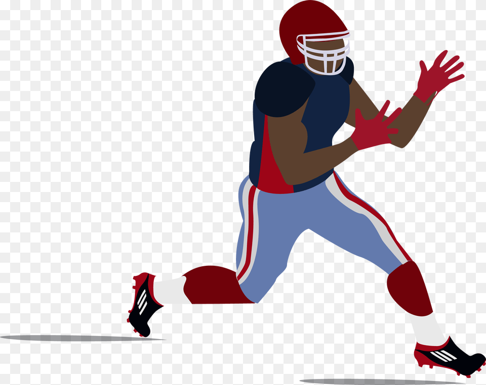 Quarterback Clipart American Football Cartoon Football Player, Helmet, American Football, Person, Playing American Football Free Transparent Png