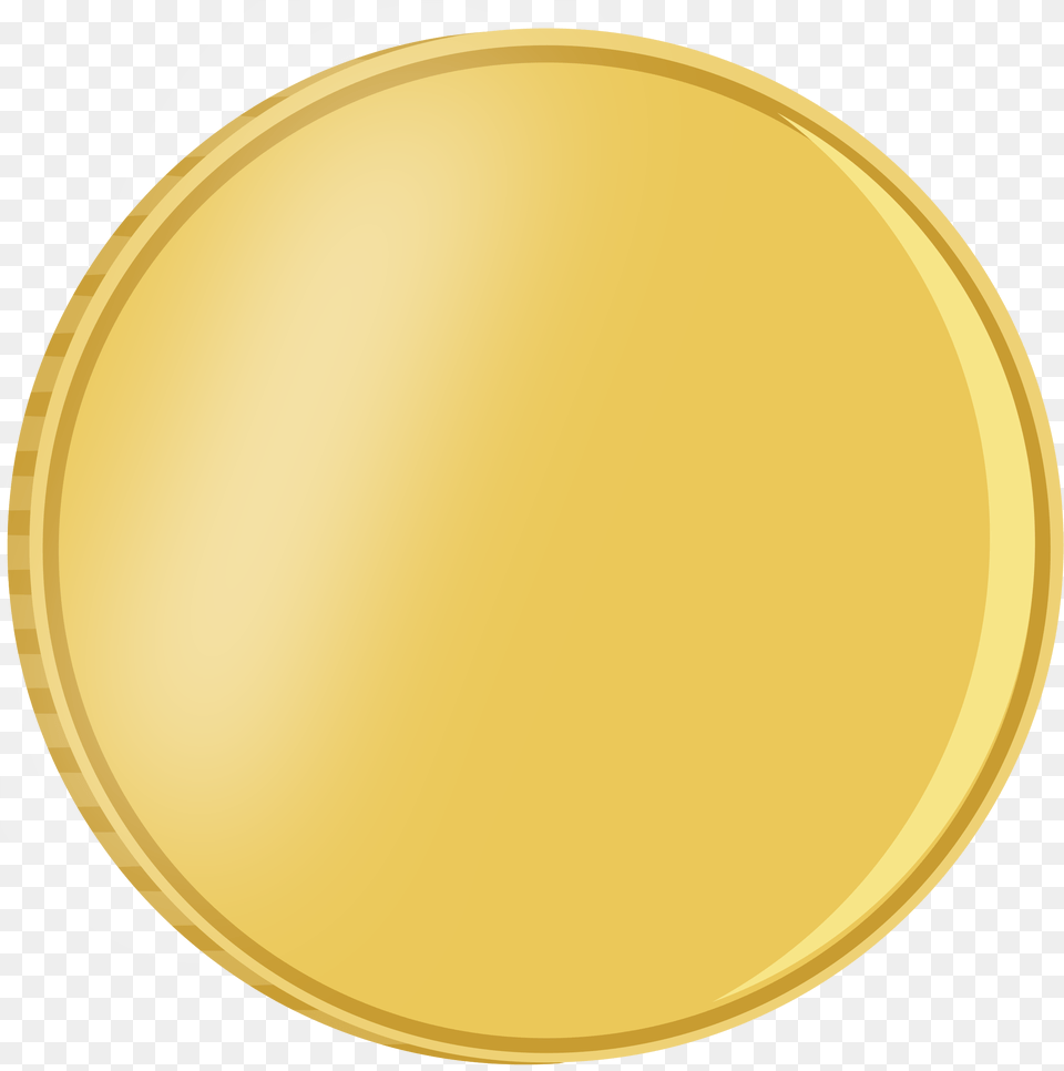Transparent Quarters Clipart Golden Coin Vector, Gold, Money Free Png