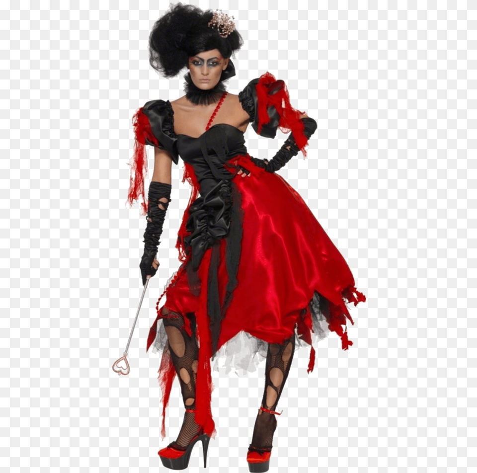 Transparent Queen Of Hearts Clipart Queen Of Hearts Evil, Clothing, Costume, Person, Adult Png