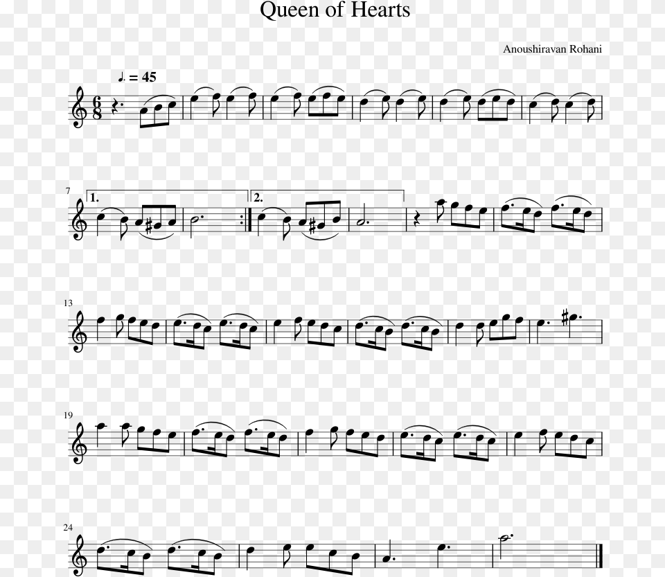 Queen Of Hearts Easy Fiddle Music Violin, Gray Free Transparent Png