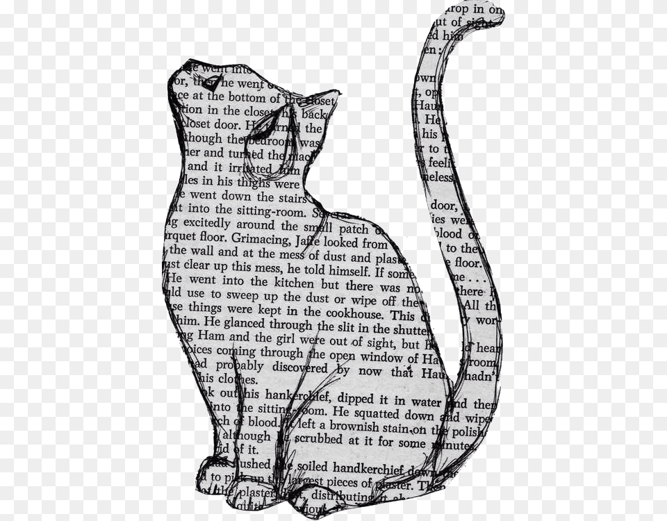 Transparent Quote Newspaper Art Cat, Animal, Mammal, Pet, Egyptian Cat Free Png