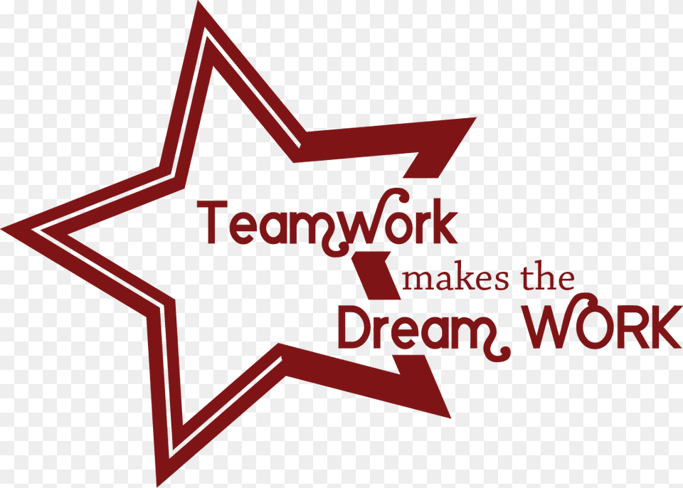Transparent Quotes Clipart Teamwork Makes The Dreamwork, Star Symbol, Symbol, Dynamite, Weapon Free Png