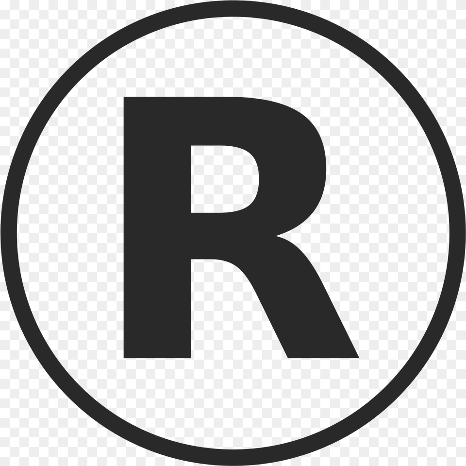 Transparent R Symbol Copyright R Logo, Text, Number, Disk Free Png Download