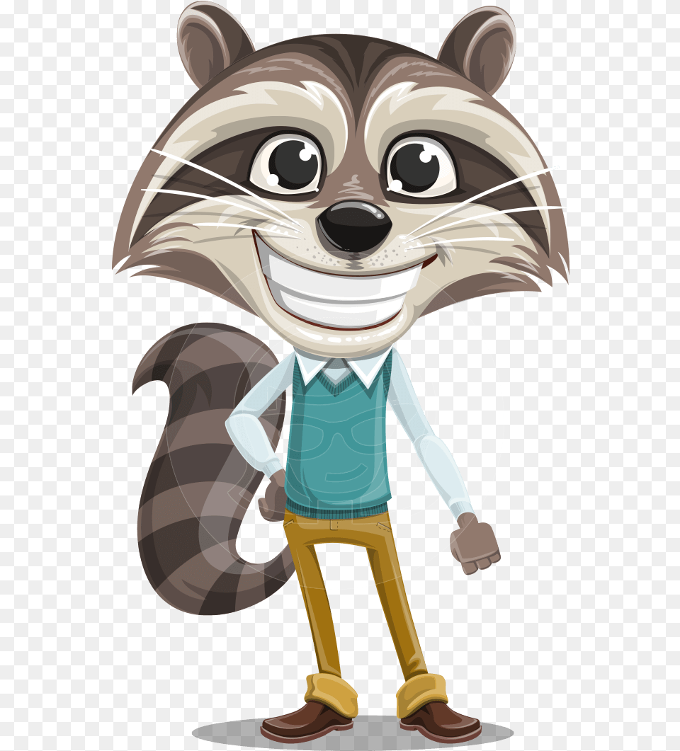 Transparent Raccoon Face Cartoon Vector Hd, Baby, Person, Book, Comics Free Png
