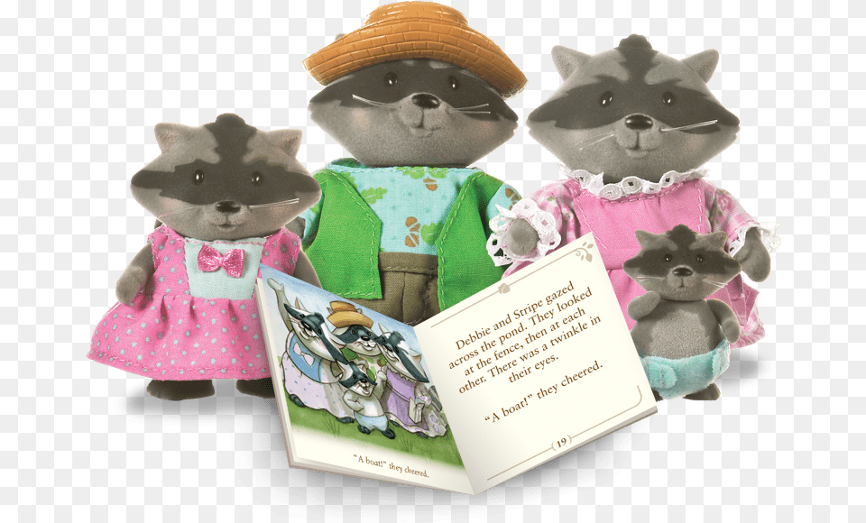 Transparent Raccoon Li L Woodzeez Raccoon, Toy, Doll, Teddy Bear Png