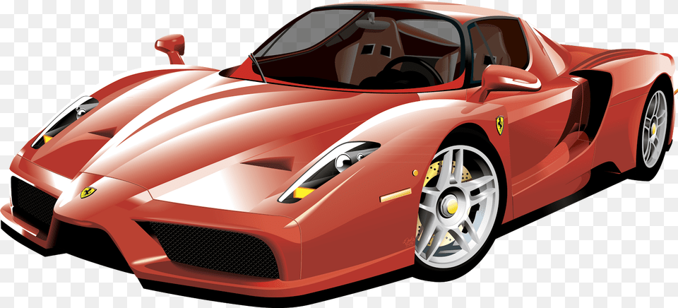 Transparent Race Car Ferrari Vector, Vehicle, Coupe, Transportation, Sports Car Png Image