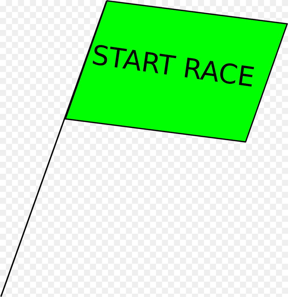 Transparent Race Flag Clipart Sign, Green, Text Png