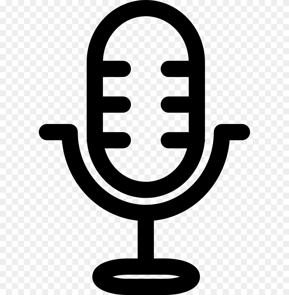 Transparent Radio Mic Radio Mic Clipart, Electrical Device, Microphone, Stencil Free Png Download