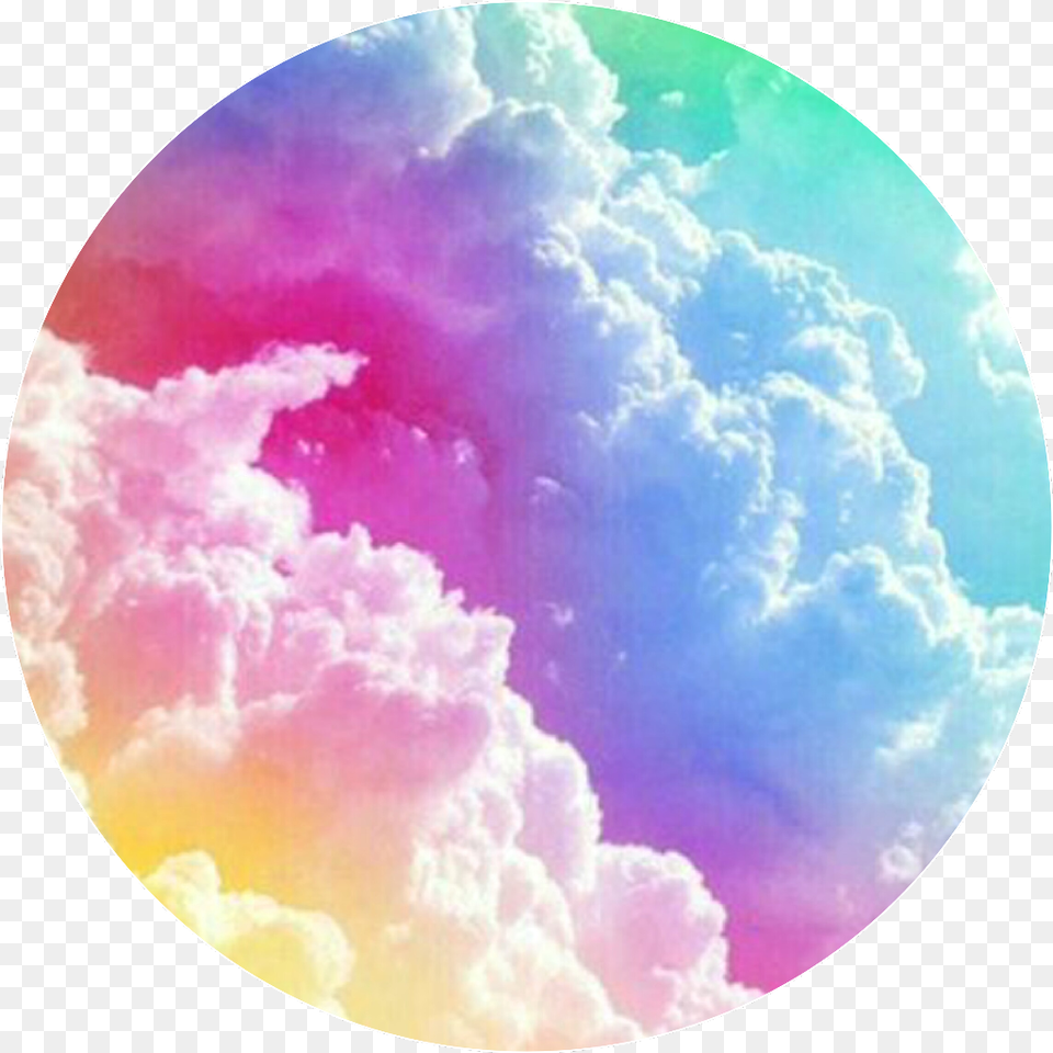 Transparent Rainbow Cloud White Tumblr Clouds, Nature, Outdoors, Photography, Sky Free Png Download