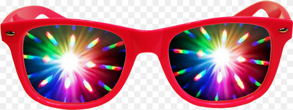 Transparent Rainbow Lens Flare Rave Glasses, Accessories, Sunglasses, Light Free Png