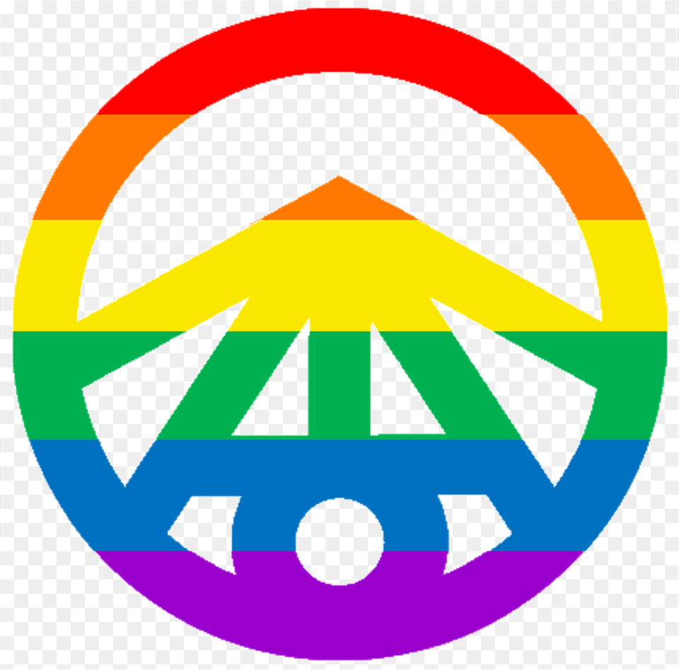 Transparent Rainbow Peace Sign, Logo, Symbol Free Png Download