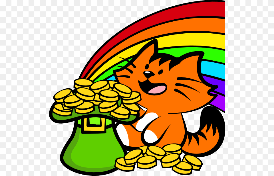 Transparent Rainbow Pot Of Gold, Baby, Person, Art, Cartoon Free Png