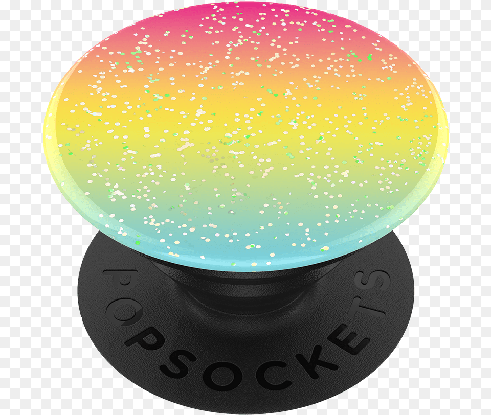Transparent Rainbow Pot Of Gold Black And White Marble Popsocket, Sphere, Plate Free Png