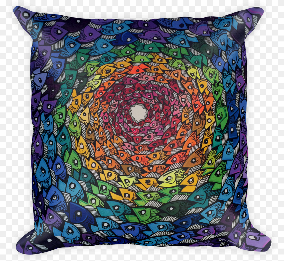 Transparent Rainbow Trout Cushion, Home Decor, Pillow Free Png