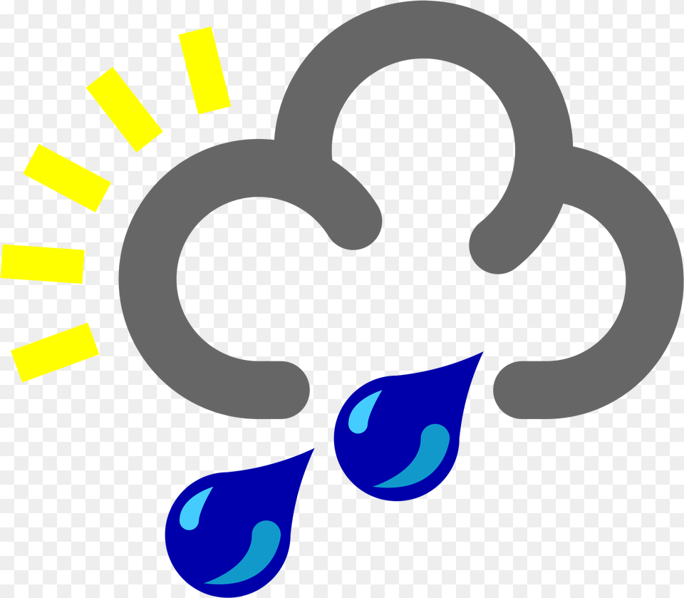 Transparent Raindrop Svg Weather Symbol Of Shower Free Png Download