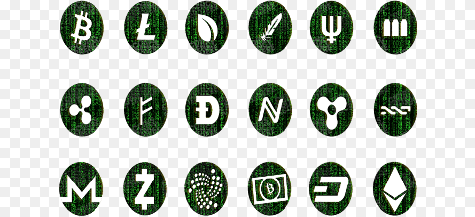 Transparent Raining Coins Transparent Cryptocurrency, Green, Symbol, Recycling Symbol, Text Png Image