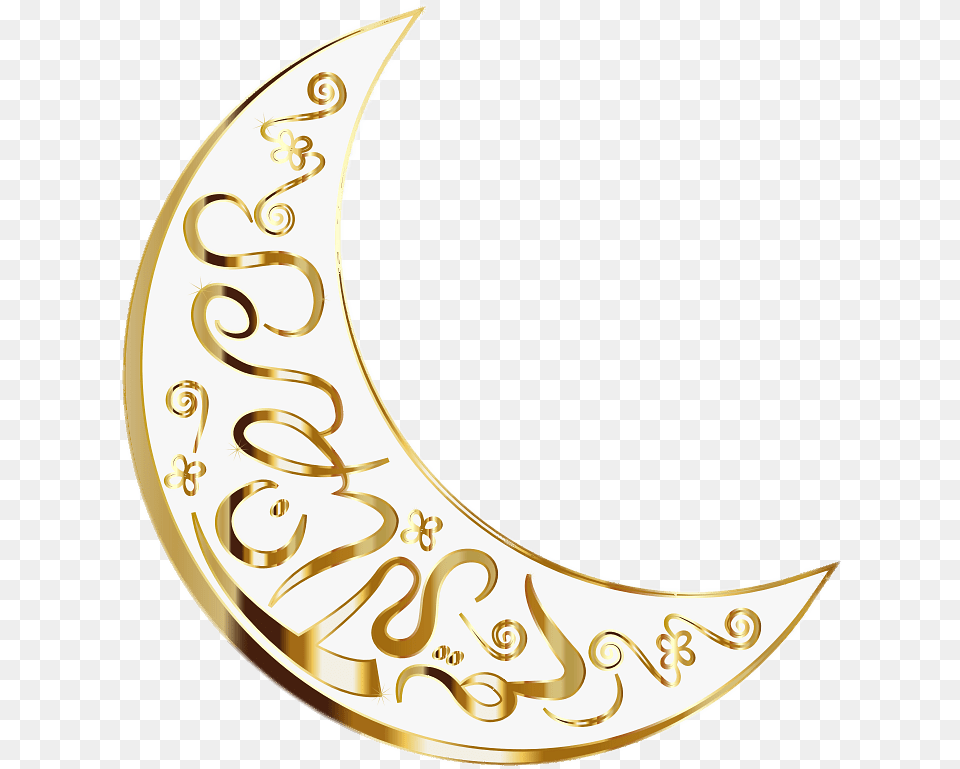 Transparent Ramadan Kareem Gold, Astronomy, Moon, Nature, Night Free Png