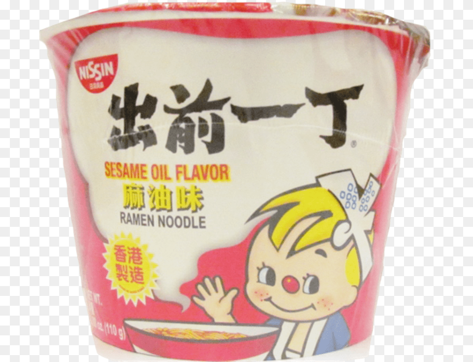 Transparent Ramen Noodles Nissin Tonkotsu Cup Noodle, Yogurt, Dessert, Food, Cream Png Image