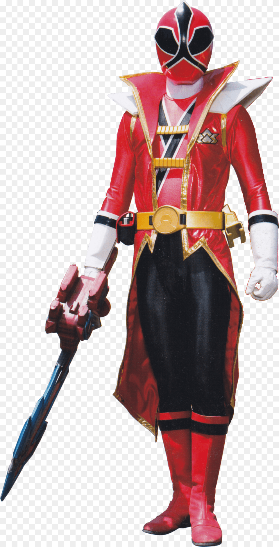 Transparent Ranger Clipart Power Ranger Super Samurai Red Ranger, Person, Clothing, Costume, Adult Png