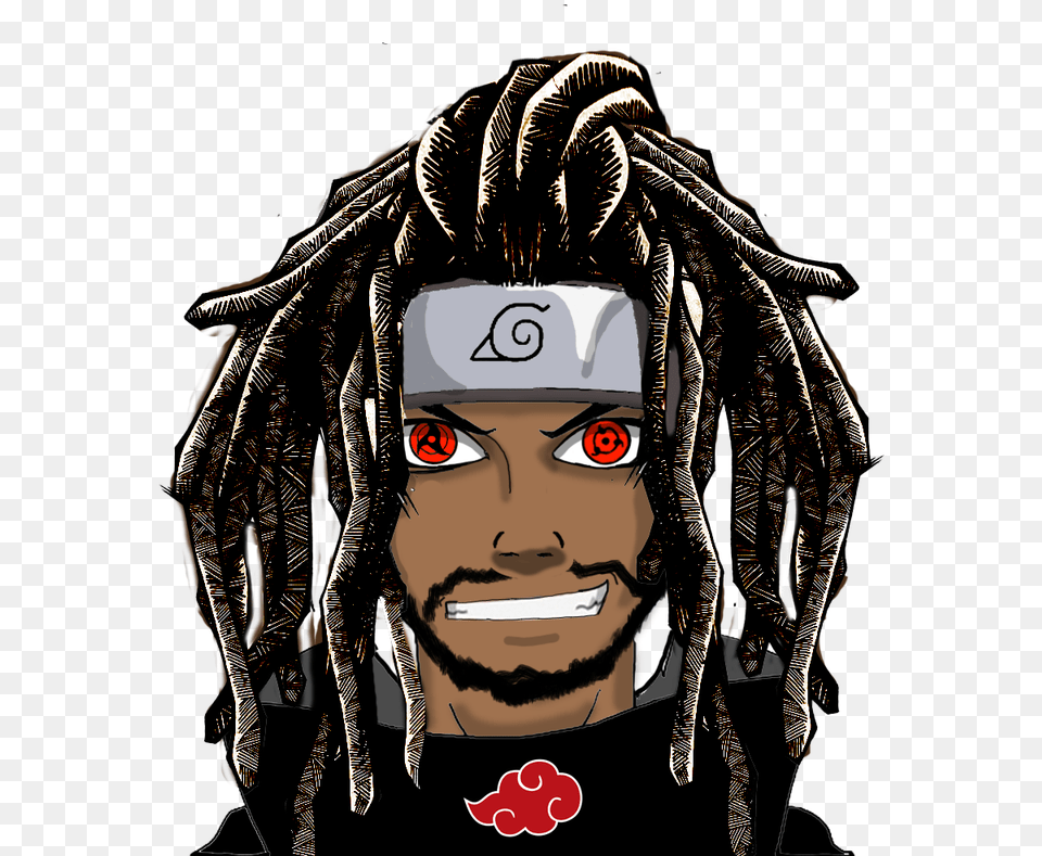 Transparent Rasta Hair Black Man Anime Dreads, Book, Comics, Publication, Adult Free Png