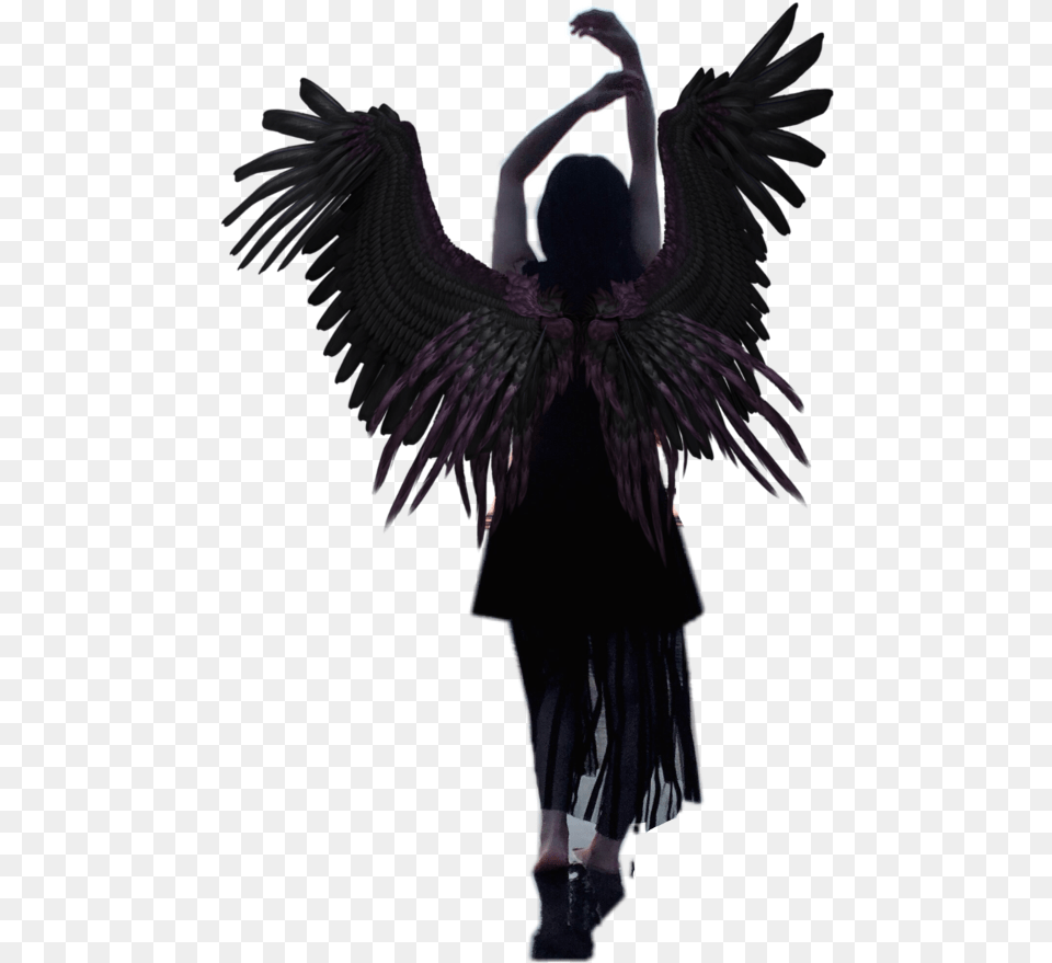 Raven Wings Girls With Wings, Dancing, Leisure Activities, Person, Adult Free Transparent Png