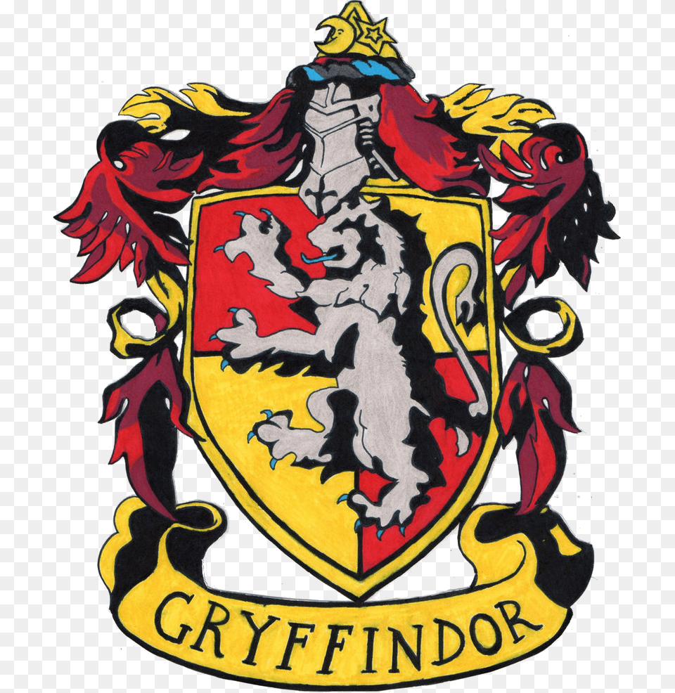 Transparent Ravenclaw Clipart Transparent Background Gryffindor Crest, Person, Armor, Emblem, Symbol Free Png