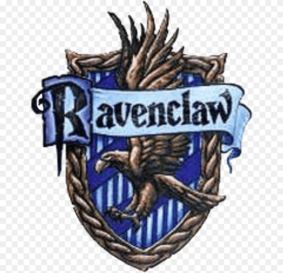 Transparent Ravenclaw Crest Ravenclaw, Badge, Logo, Person, Symbol Png Image