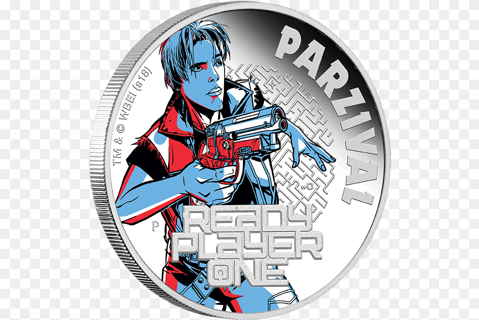 Transparent Ready Player One Ready Player One Parzival Gun, Person, Book, Comics, Publication Free Png