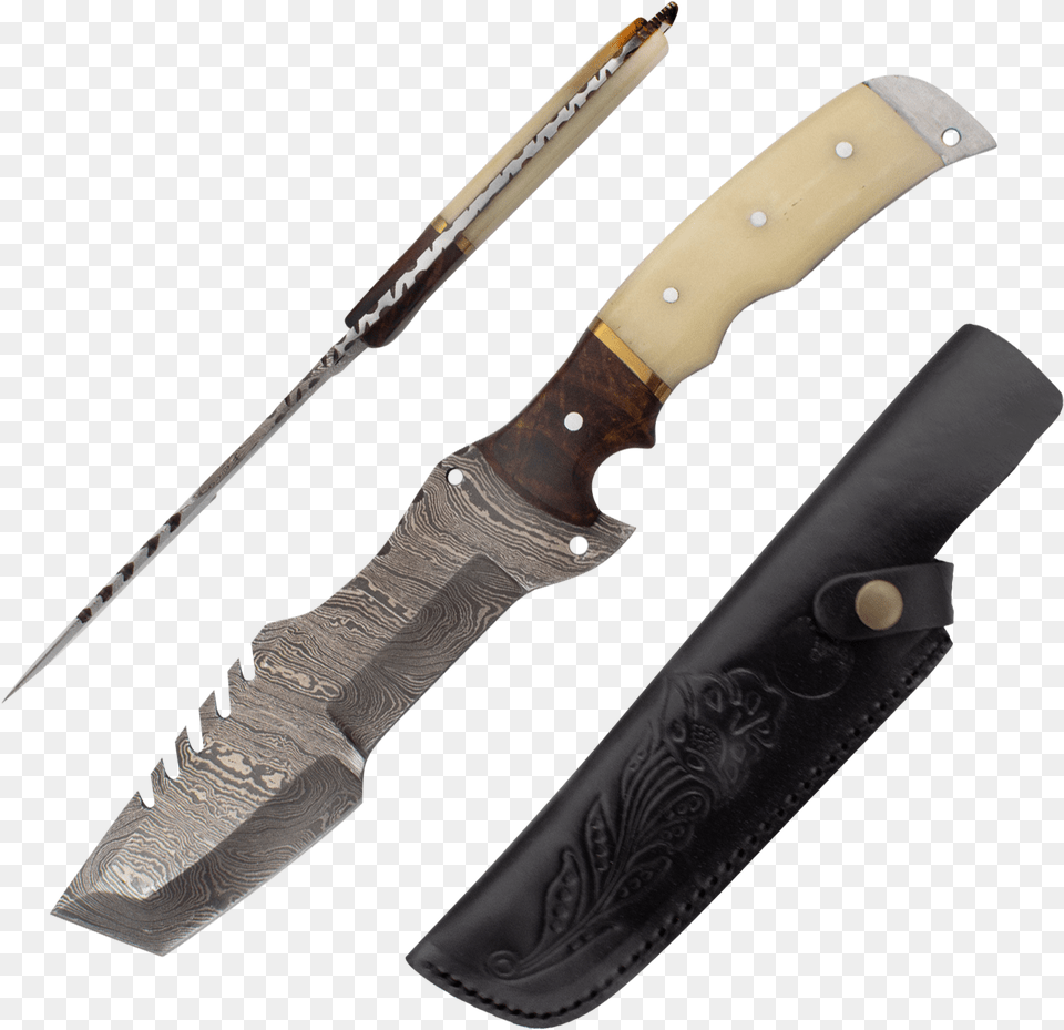 Real Bone Hunting Knife, Blade, Dagger, Weapon Free Transparent Png